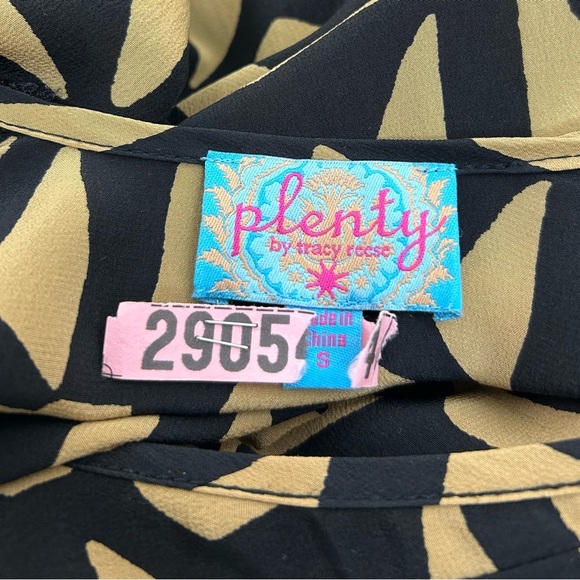 Plenty by Tracy Reese Silk Beaded Geometric Print dress - Picture 8 of 10